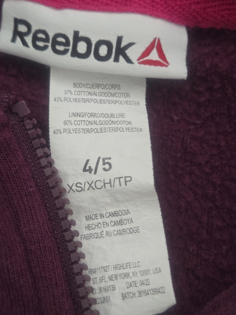 Girls Reebok Hoodie - Picture 5 of 6